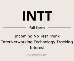 intt full form
