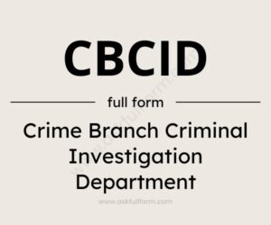 CBCID full form
