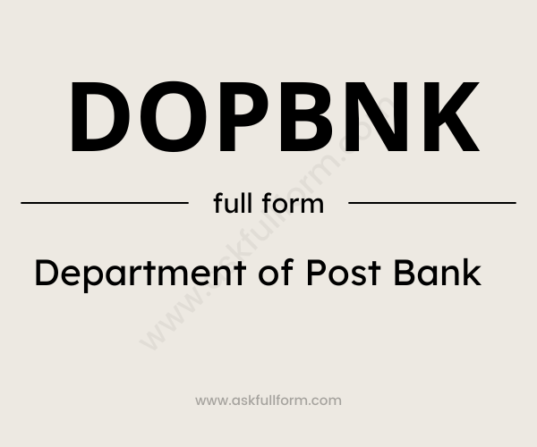 DOPBNK full form