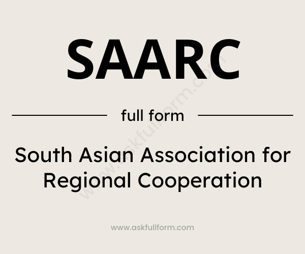 SAARC Full Form
