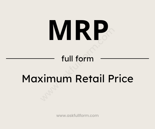 MRP Full Form