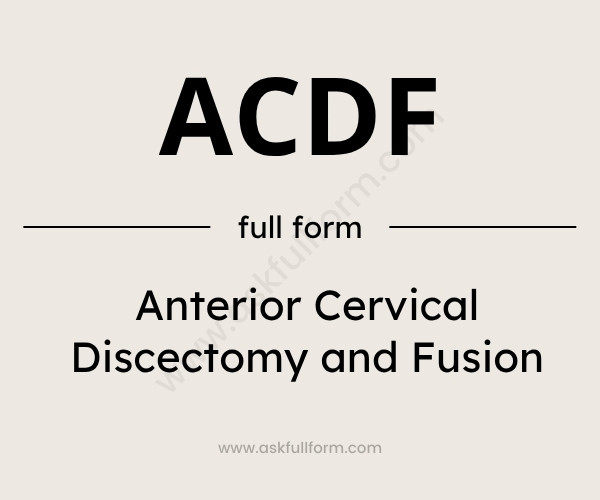 acdf full form