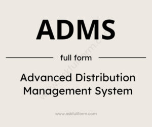 adms full form