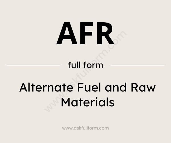 afr full form