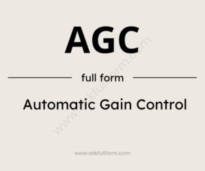 agc full form
