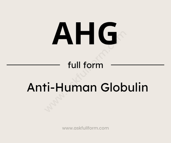 ahg full form